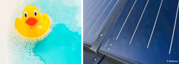 Solaranlagen sind eine gute Kombinationsmöglichkeit zu bestehenden Heizungsanlagen. Solaranlagen für Warmwasser